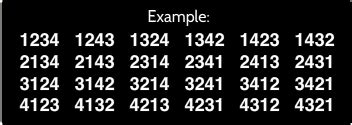 4d 24 permutations